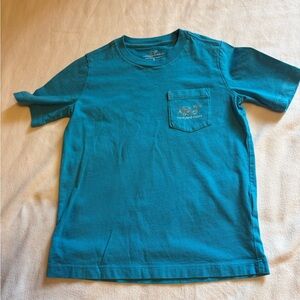 Vineyard Vines Teal Pocket Logo Tee size 5 T